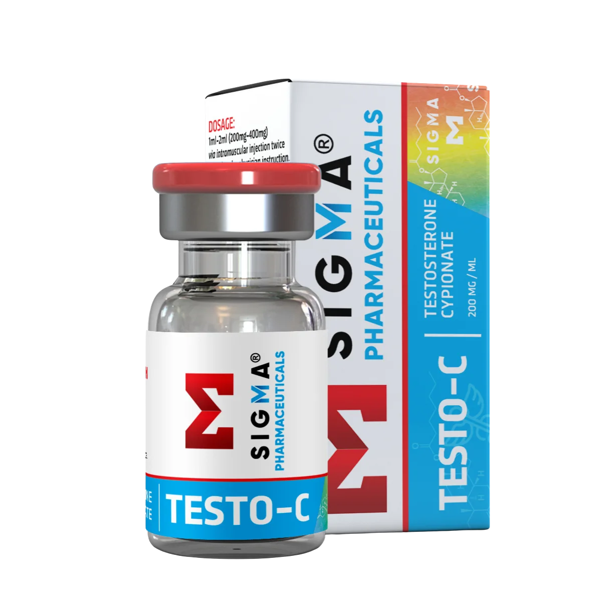 Sigma Testo-C testosterone cypionate 200mg vial and box