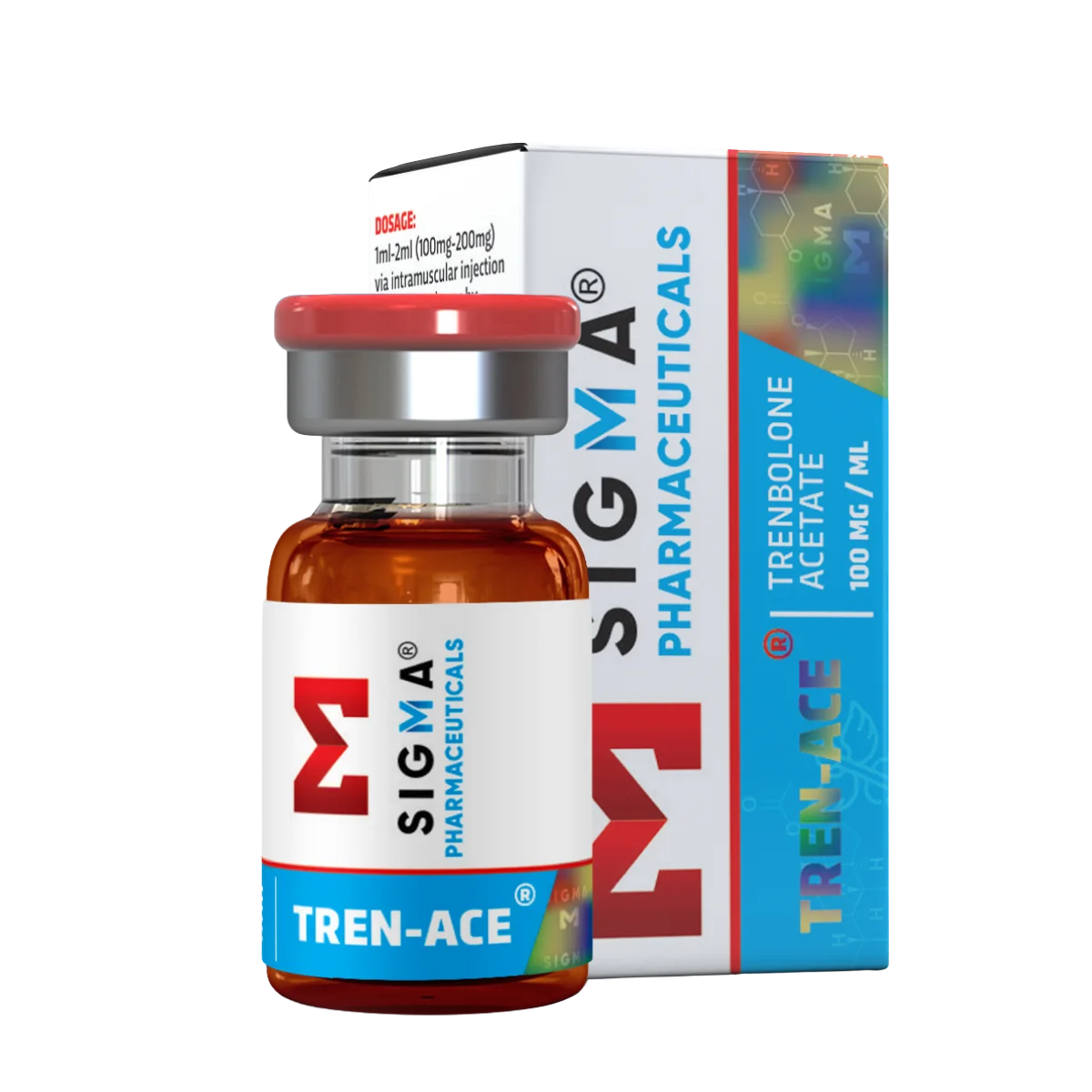 Sigma Tren Ace trenbolone acetate 100mg vial and box